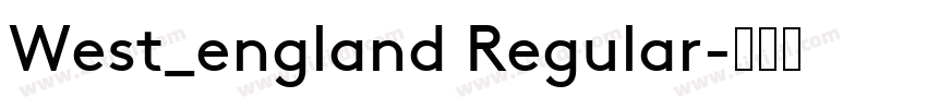 West_england Regular字体转换